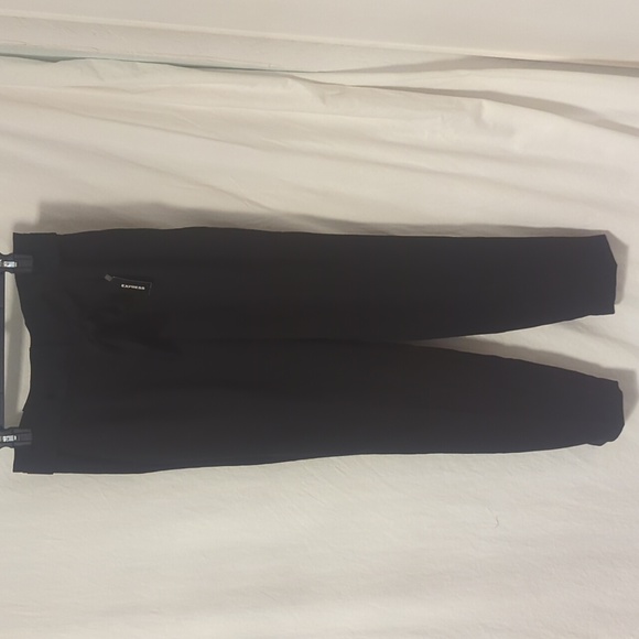 NWT Express paper bag tie waist tapered pant - Picture 2 of 9